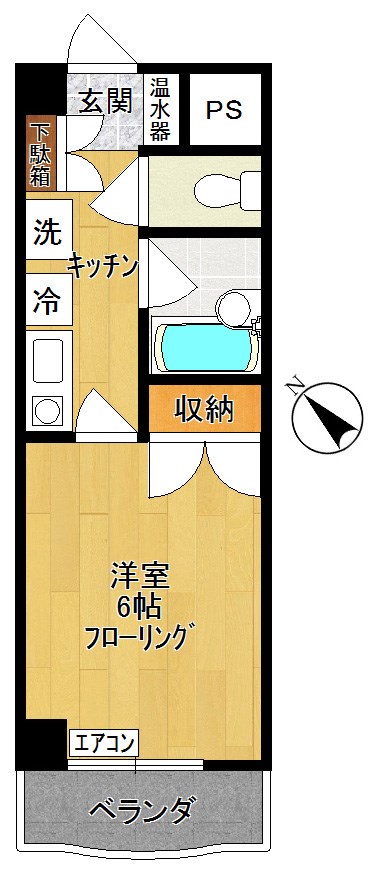 テルセス　タマ 203号室 間取り