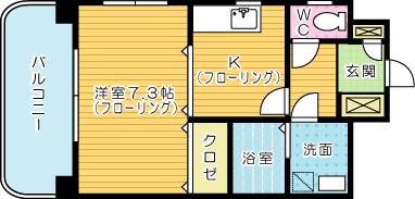 ヒット馬借BLD 702号室 間取り