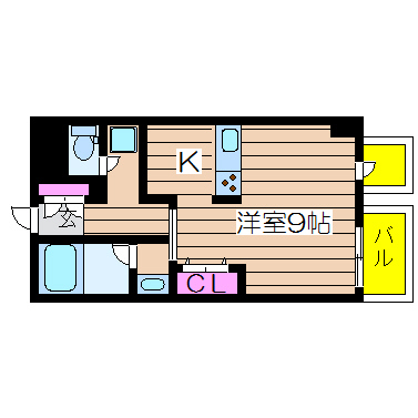 大阪府大阪市中央区瓦町１丁目 間取り