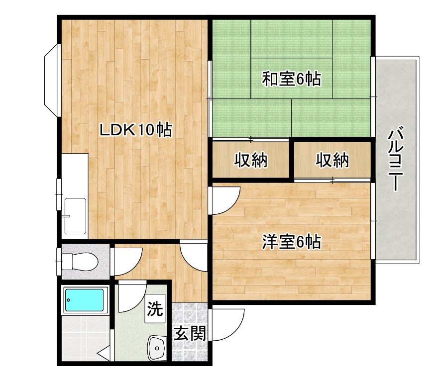 プチメゾンＭＯＲＩ 202号室 間取り