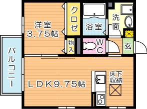 メゾンプランタニエールドゥ 101号室 間取り