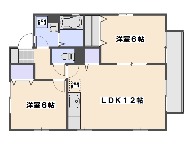 プレミール桜尾 201号室 間取り