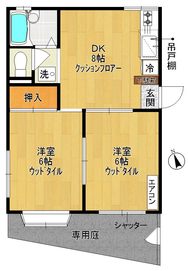 ヴィラ・フェリーチェ 101号室 間取り