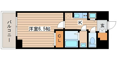 大阪府大阪市中央区徳井町２丁目 間取り