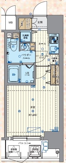 大阪府大阪市中央区徳井町２丁目 間取り