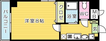 オークハイム 301号室 間取り