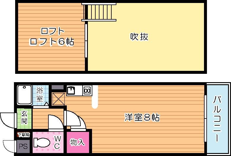 パサージュ門司 501号室 間取り