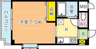 グレイス下富野 101号室 間取り