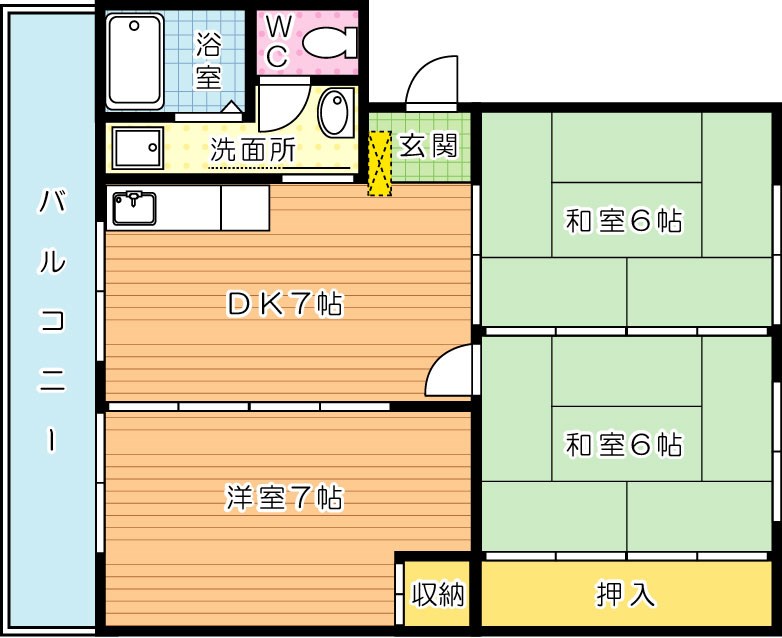 ハイツ池田 304号室 間取り