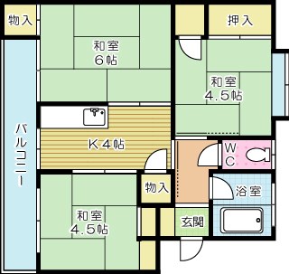 森田第二マンション 301号室 間取り