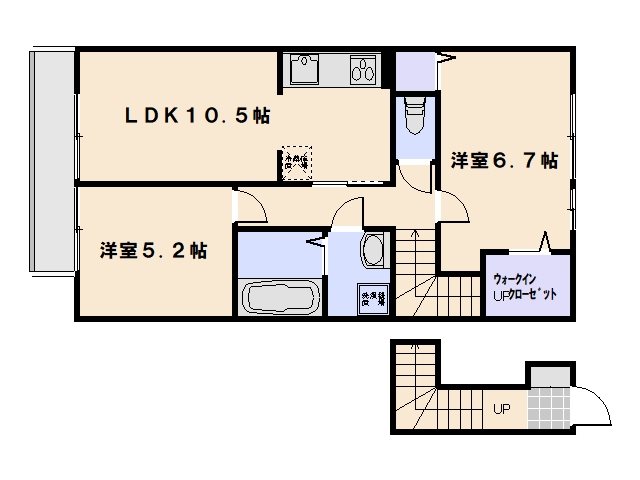 セジュールＫ 202号室 間取り