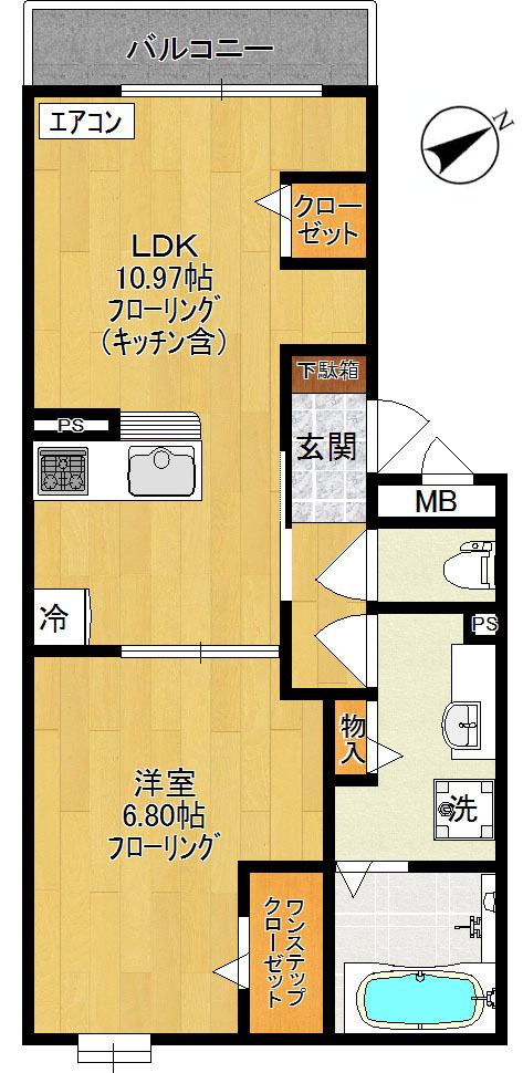ウエストパーシモン 間取り図