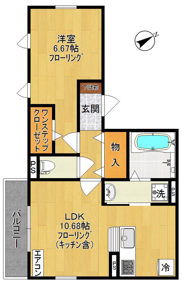 ウエストパーシモン 間取り図