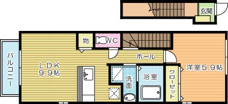 ジャンアヴニールＤ 201号室 間取り