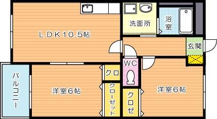 リバティヒルズ浅生 303号室 間取り