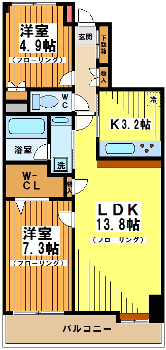 ガーデンハイツ調布柴崎 間取り