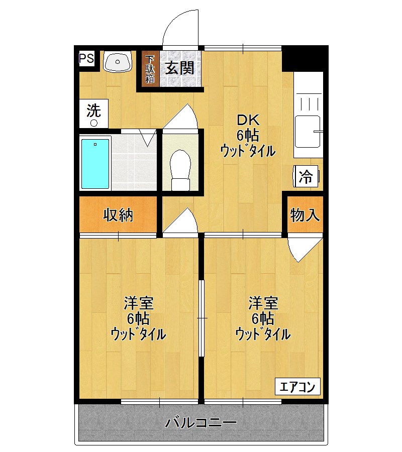 ハイライズＫＩ 301号室 間取り