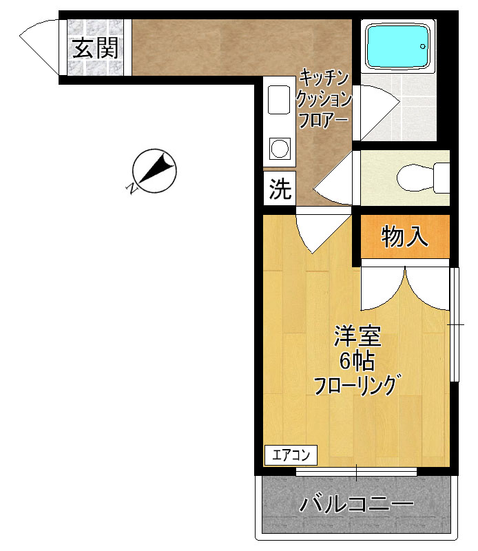 ハイツNAKANO 302号室 間取り