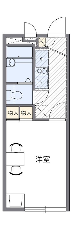 フォンターナ 201号室 間取り