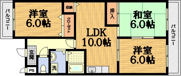 ネオグランドール伏見 間取り