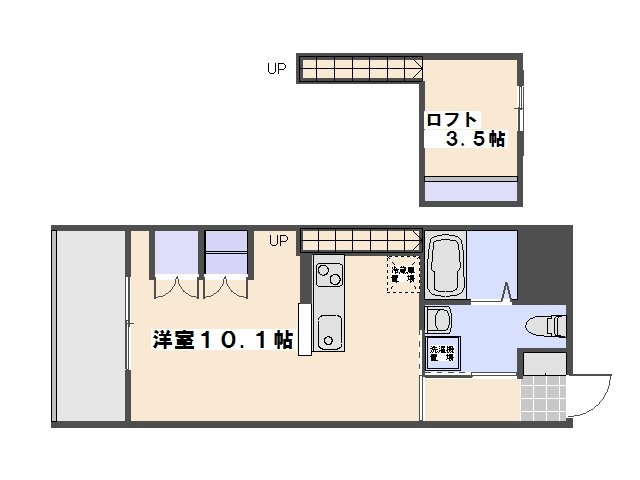 ロフティ五日市 102号室 間取り