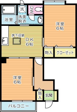 エスポワール新町 102号室 間取り