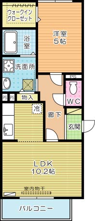 エトワール中井 間取り図