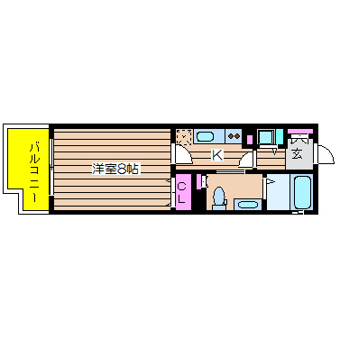 リーガル靭公園南 間取り