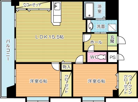 プルーム真鶴 1003号室 間取り
