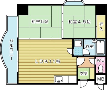 内山第２０ビル 310号室 間取り
