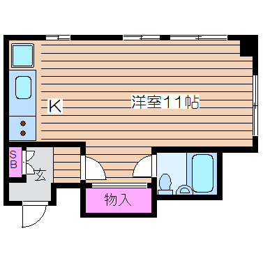クローバーハイツ阿波座 間取り