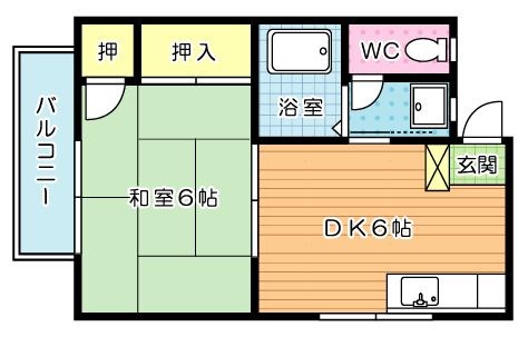 メゾングリース 205号室 間取り