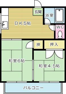 寿苑  D号室 間取り