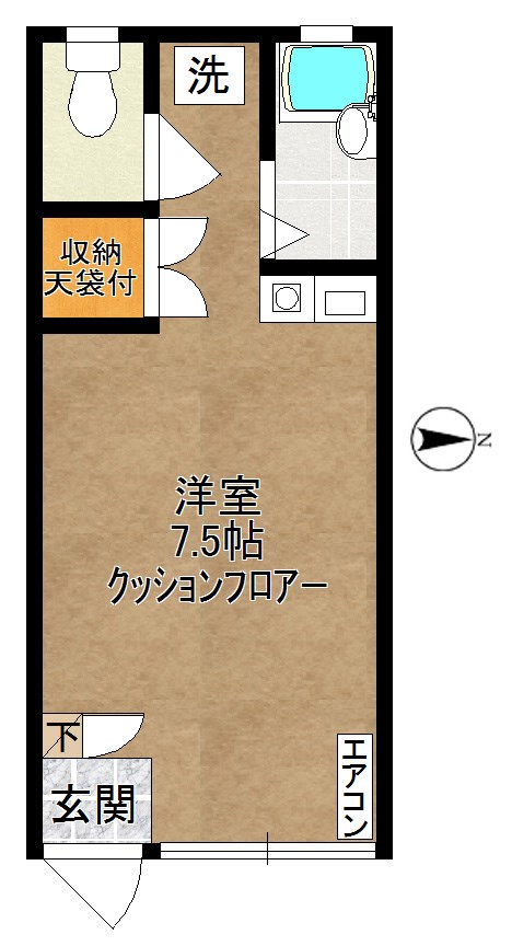 YOUハイツ 103号室 間取り