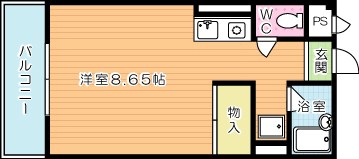 メゾン東武三萩野 506号室 間取り