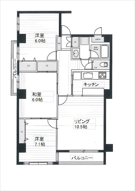 ハイマート南浦和 0102号室 間取り