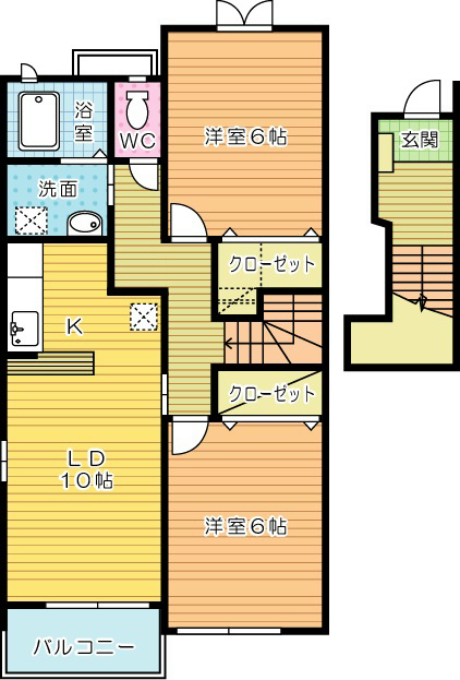 チェルシーⅠ 203号室 間取り