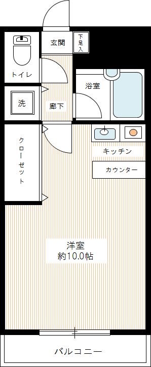 ベルデ南馬込 0207号室 間取り