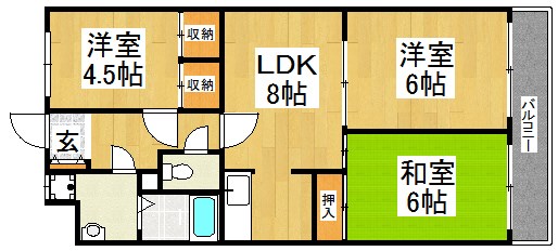 アネックスグランなかもず 間取り