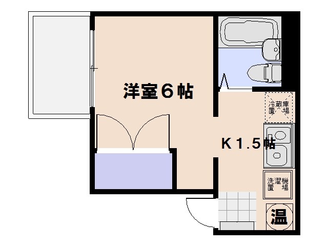 サンライズ五日市中央5丁目ビル 401号室 間取り