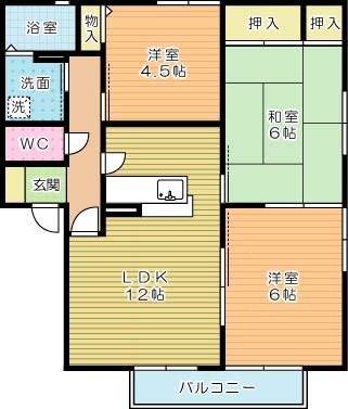 パラシオ赤坂Ｂ棟 101号室 間取り