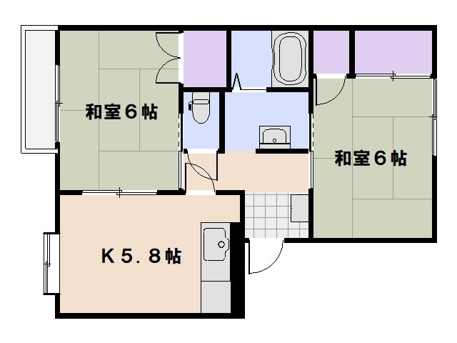 メゾン海老園B棟 間取り図