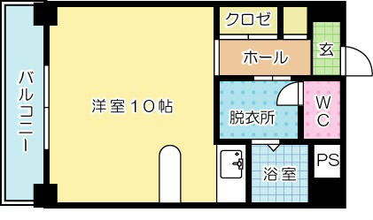 ブランシュ砂津 602号室 間取り