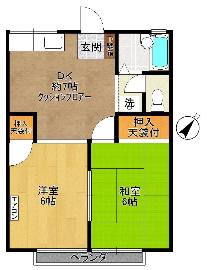 ヴィラ関谷 103号室 間取り