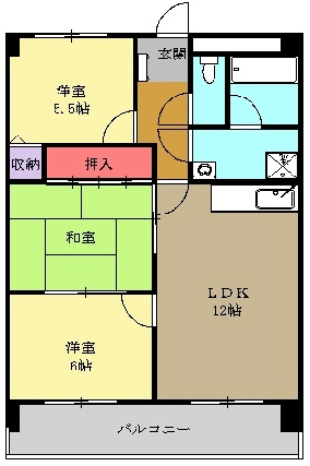 愛知県名古屋市名東区上社５丁目1701-2 間取り
