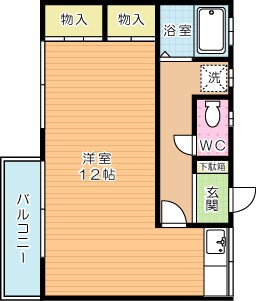 フレンドリー企救丘Ⅱ　 202号室 間取り