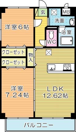 パティナ足立 201号室 間取り