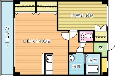 サンメイプル 202号室 間取り