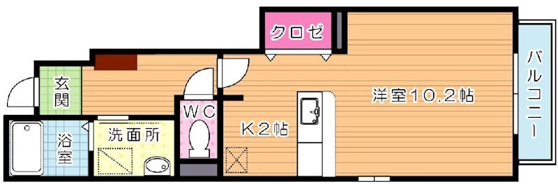 ベルムーンＢ棟 間取り図