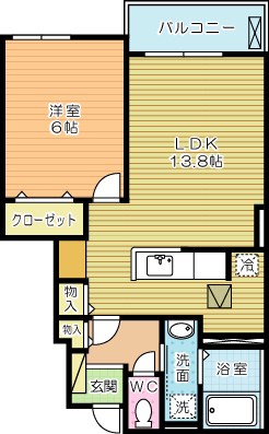 ジュエアンボワⅠ 102号室 間取り